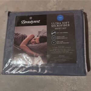 Beautyrest Twin Ultra-Soft Microfiber Sheet Set - Slate Blue